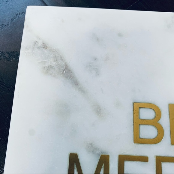 "Be Merry" Christmas Inlayed Marble Cheese Charcuterie Board - Threshold - Picture 8 of 9